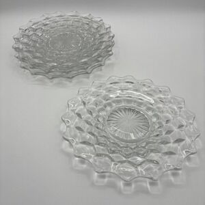 Set of 4 Vintage Fostoria American 7 3/4" Salad Plates